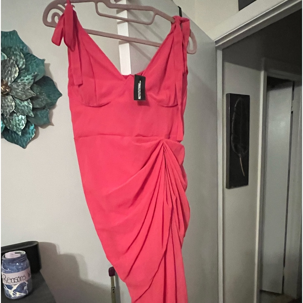 Pretty Little Thing Plus Size 14 pink dress
